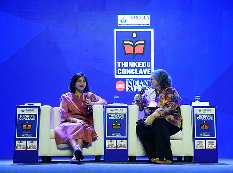 Sangita Reddy, Joint MD, Apollo Hospitals during ThinkEdu on Thursday. (Photo | R Satish Babu, EPS)