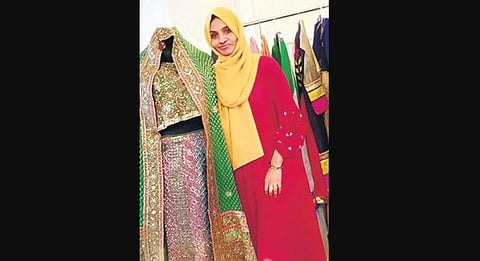 Sabitha AK at her boutique