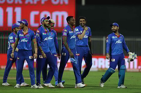 Delhi Capitals players. (Photo | IPL)