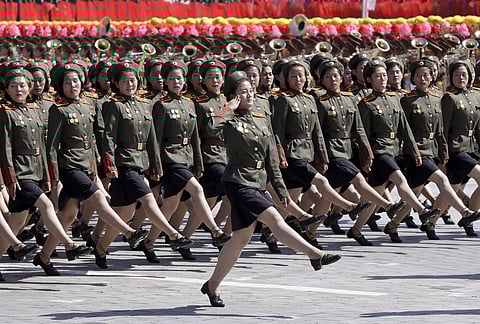 Military service is a must for all able-bodied individual in North Korea. (Photo | AP)