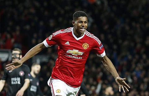 Manchester United star striker Marcus Rashford | AP
