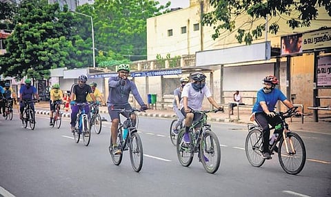 In the survey organised by Chennai Smart City Limited, 50 cyclists took part and gave their feedback on what can be done to encourage pedalling | Express