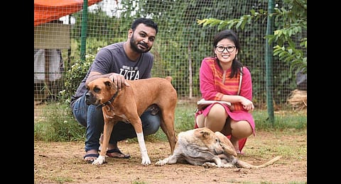 Eureka Apta with wife Joana (Photo | EPS)