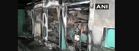 The fire brigade had tagged it as a 'level 0' fire (minor) and flames were doused by around 6.15 pm, a civic official. (Photo | ANI)