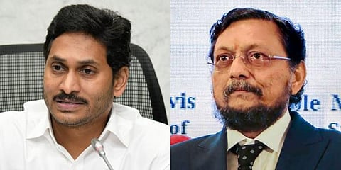 Andhra Pradesh CM YS Jagan Mohan Reddy and Chief Justice of India SA Bobde (Photo | EPS and PTI)