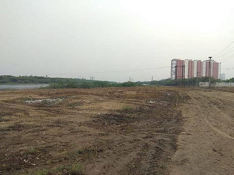 The site on the Muttukadu backwaters after the waste was cleared