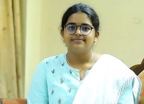 G Chaitanya Sindhu from Guntur district got All India 6th rank in NEET exam. (Photo | EPS)