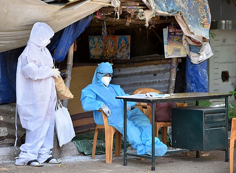 The number of active cases of coronavirus infection remained below eight lakh for the second consecutive day. (File Photo | EPS)