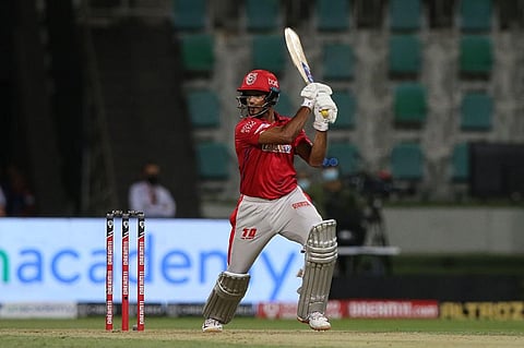 Mayank Agarwal of Kings XI Punjab. (Photo | IPL)