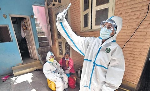 The NCDC expects the city to register over 15,000 fresh cases daily soon | file