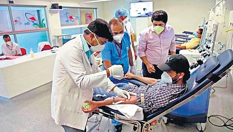 Plasma is currently used to treat patients in moderate stage of Covid illness | file