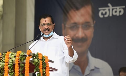 The CM hailed the 'corona warriors' of the Lok Nayak Jai Prakash Hospital, who have either lost their lives or continue to serve in the frontline. (Photo | Parveen Negi, EPS)