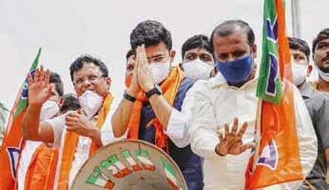 Bharatiya Janata Yuva Morcha President Tejasvi Surya