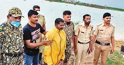 Marshals rescued Srinivas in a one hour operation on Thursday | express