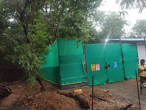 The designated area to feed dogs inside the IIT Madras campus