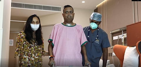 Sanket Mehta was airlifted to Chennai after his lungs suffered severe damage. The doctor was airlifted with ECMO.