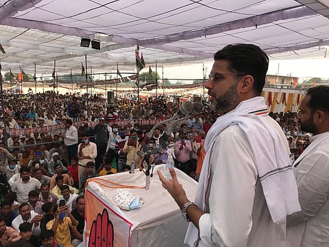 Sachin Pilot on the campaign trail in MP. (Special Arrangement)
