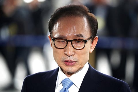 South Korea’s top court on Thursday, Oct. 29, 2020, upheld a 17-year prison term imposed on ex-President Lee. (Photo | AP)