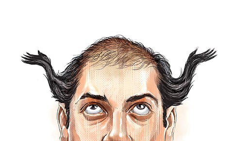 Apart from stress, cigarettes and alcohol, use of excessive styling and colouring weaken the hair follicles. (Express Illustrations | Amit Bandre)