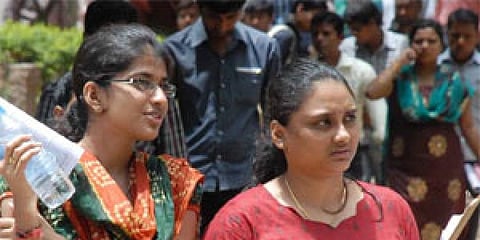 A file image of candidates coming out after taking the UPSC exam. For representational purposes. (Photo | EPS)