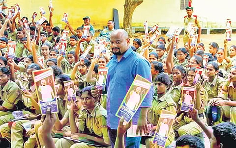 31-year-old Pattupogula Pavan Kumar, an engineering graduate, sets up Blood 2 Live, a voluntary organisation in Kadapa to save lives of people. (Photo | Express)