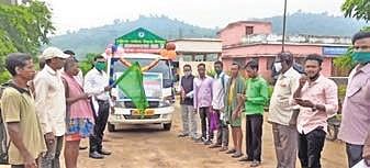 ‘Sachetana Rath’ being flagged off from Ramanagada panchayat in Gajapati