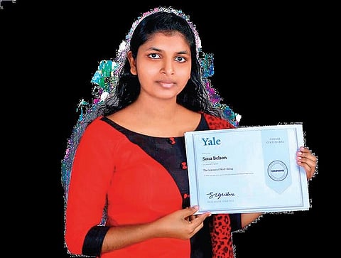 20-year-old Sona Belson from Kerala