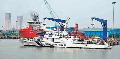 Kakinada port is the permanent base of CGS Kanaklata Barua, which was commissioned on September 30