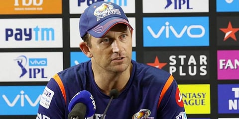 Mumbai Indians bowling coach Shane Bond. (Photo| Twitter)