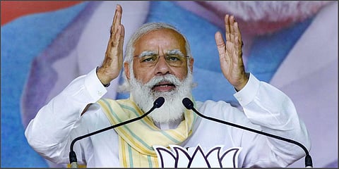 PM Narendra Modi in Bihar (Photo| PTI)