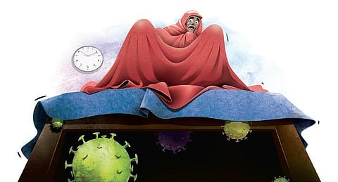 The number of home isolation cases on Sunday stood at 24,723. (Express Illustrations)