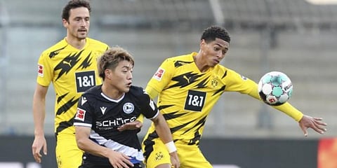 Borussia Dortmund midfielder Jude Bellingham (Photo | AP)