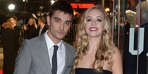 Singer Tom Parker with his wife Kelsey (Photo | AP)