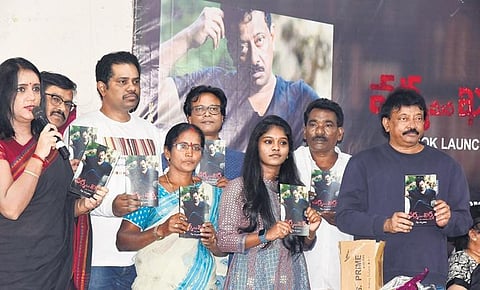 Director Ram Gopal Varma launched a book “VARMA MANA KARMA “ at Press Club, Somajiguda on Monday | vinay madapu