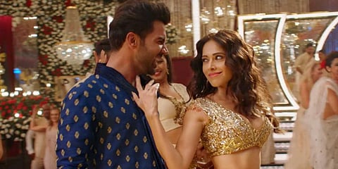 A still from Rajkummar Rao and Nushrratt Bharuccha-starrer 'Chhalaang'.