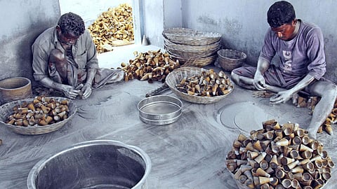 Green crackers. ( Representational purpose)