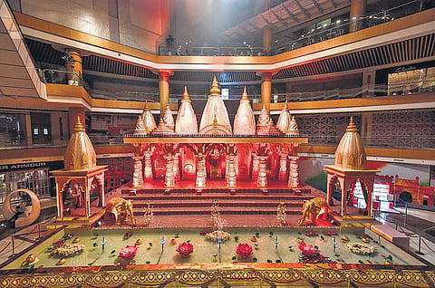 Diwali celebrations at Delhi malls