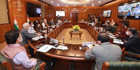 Amit Shah said daily RTPCR tests in Delhi will be doubled, the capacity of the testing laboratories will be enhanced. (Photo | PTI)