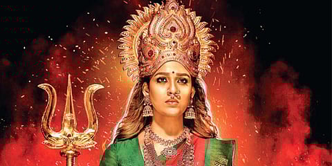 Nayanthara in Mookuthi Amman.