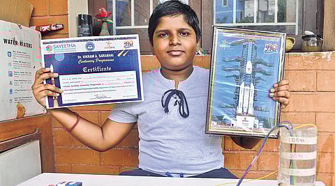 MS Vigneshwaran with his air purifier