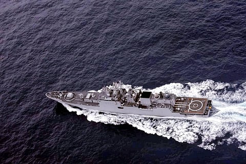 The second phase of the Malabar multinational maritime exercise has begun in the northern Arabian Sea. (Photo | Twitter)