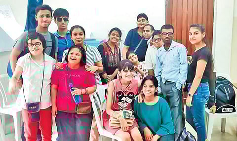 NGO Manzil Mystics holds online music classes for the underpriviledged, special and autistic children; (below) Co-Founder Preeti