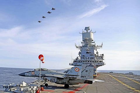 The Malabar exercise, which began as an annual bilateral naval exercise between India and the US in 1992, has seen increasing scope and complexity over the years. (Photo | Twitter)