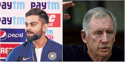 Virat Kohli (L) and former Australian skipper Ian Chappell (File photo| PTI and AP)