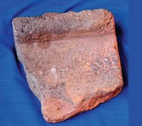 Historians discovered this terracotta antiquity on the banks of the Manjira river. (Photo | Express)