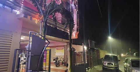 A deserted wedding hall at Sirkazhi on Wednesday night. (Photo | Express)