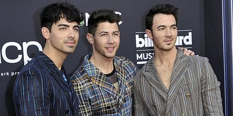 Pop superstars (From Left) Joe Jonas, Nick Jonas and Kevin Jonas (Photo | AP)