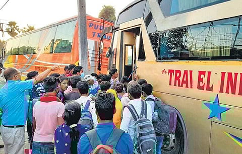 Left with no means of livelihood, Bihar migrants are returning to the states where they either used to work earlier or wherever they get employment | eXPRESS