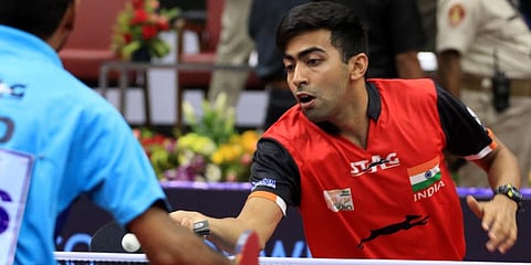 Reigning national table tennis champion Harmeet Desai (Photo | EPS)