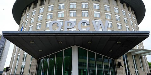 The headquarters of the Organisation for the Prohibition of Chemical Weapons (OPCW) in The Hague. (File photo| AP)
